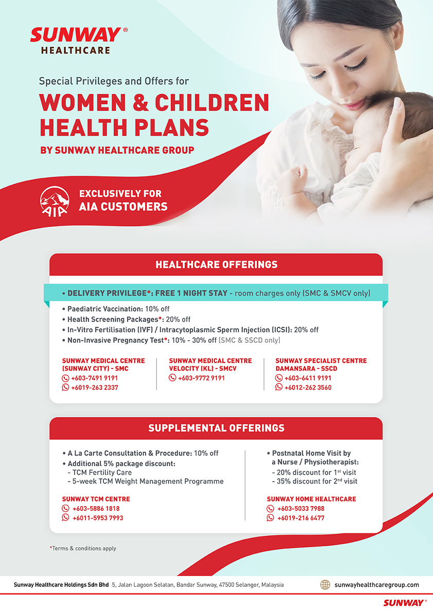 AIA WOMEN & CHILDREN HEALTH PLANS